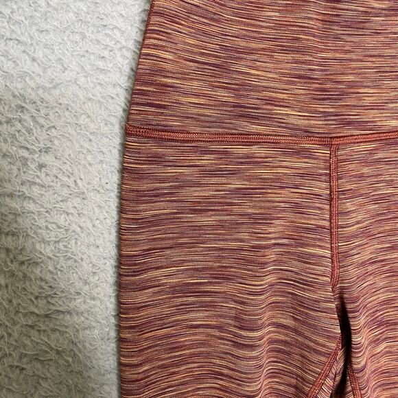 Athleta womens XS Transcend Textured 7/8 Tight Legging red athletic workout - Picture 2 of 7